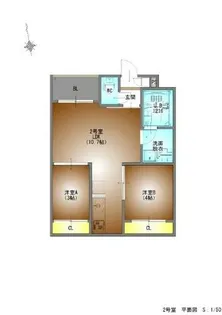 愛知県名古屋市西区上小田井1丁目【アパート】の間取り