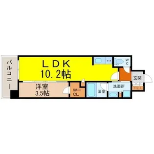 愛知県名古屋市中区橘1丁目【マンション】の間取り