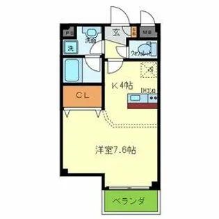 Primo鳳【507号室】の間取り