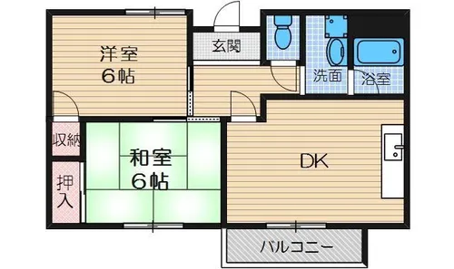 大阪府茨木市水尾2丁目【マンション】の間取り