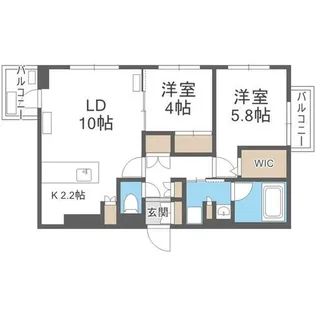 S-RESIDENCE南円山blaze【2階】の間取り