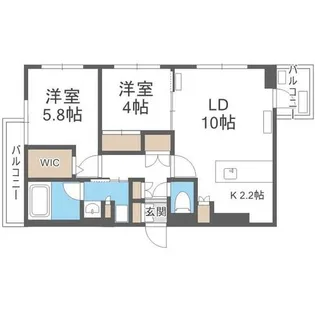 S-RESIDENCE南円山blaze【4階】の間取り