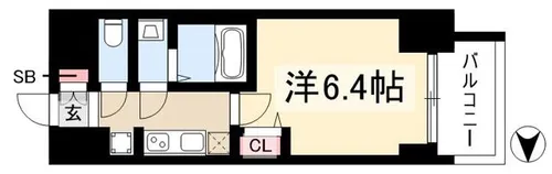 プレサンス吹上駅前エテルノ【1005号室】の間取り