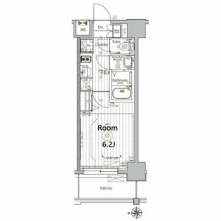 メイクスアート金山SOUTH【6階】の間取り