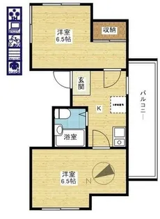 花KAWA【4階】の間取り
