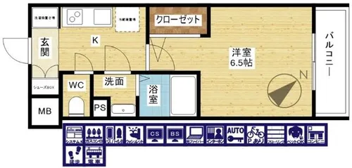 エスリード大阪プライムゲート【11階】の間取り