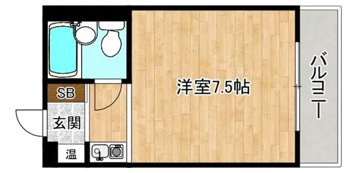 ライフステージ今里【6階】の間取り