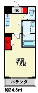 MDIプロスジョイア北九州市立大学前【103号室】の間取り
