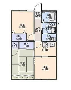 ビブレ戸ヶ崎【2階】の間取り