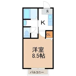 コーポベル【1階】の間取り