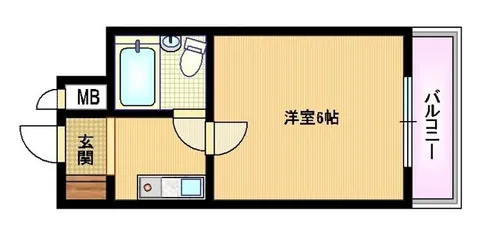 シャルムメゾン千林大宮【3階】の間取り