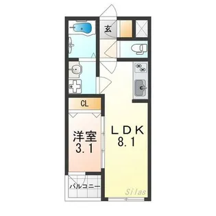 H-maison清水丘【2階】の間取り