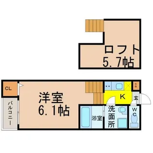 アジュール鶴舞【1階】の間取り
