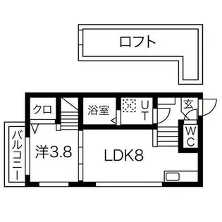 ニューサンライズ【2階】の間取り