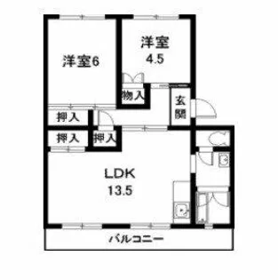 コーポ武田【3階】の間取り