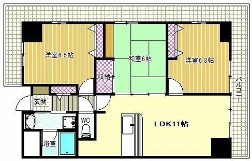ルキア国分【2階】の間取り