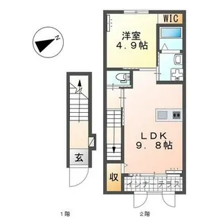 コート シェリエール【203号室】の間取り