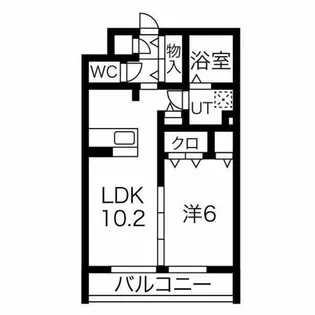 セジュール福田【203号室】の間取り