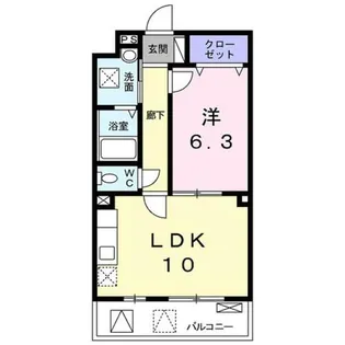 ザ レジデンス 京都・東【2階】の間取り