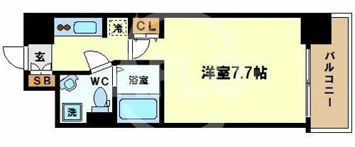 SERENiTE本町エコート【10階】の間取り