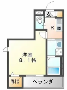 Bonheur西宮【101号室】の間取り