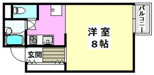 サウスウィング【3階】の間取り