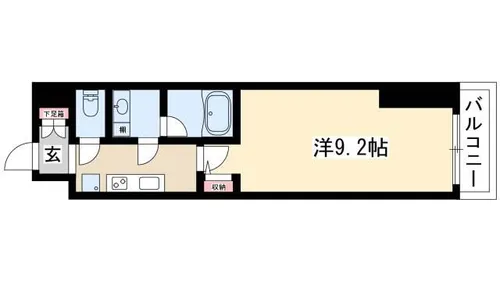 エルスタンザ徳川【1102号室】の間取り