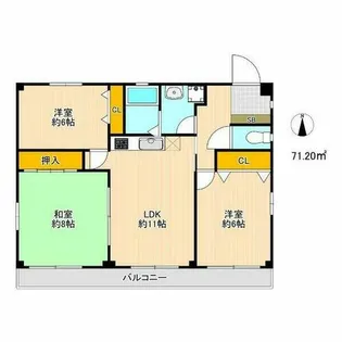 マーベラス栄和【1F号室】の間取り