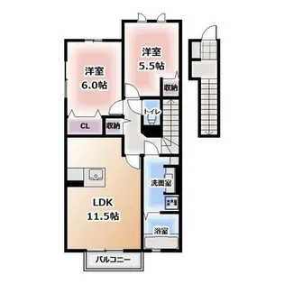 グラン・シャリオM【203号室】の間取り