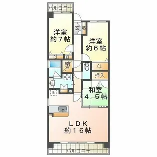 ワコーレ舞子海岸通【4階】の間取り