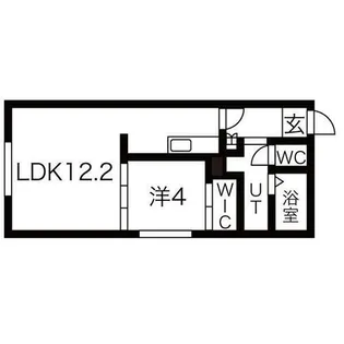FERIO山鼻【3階】の間取り