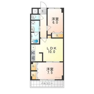 Uresidence二条城【3階】の間取り