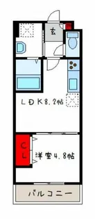 クレアール俊徳道【3階】の間取り