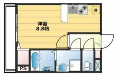 1Kの間取り画像