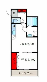 クレアール俊徳道【3階】の間取り