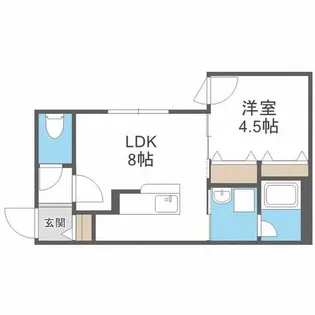 グランドサクセス北6条【3階】の間取り