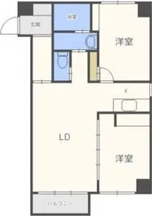 桐越マンション【4階】の間取り