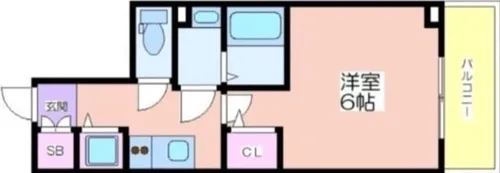 エスリードレジデンス大阪本町【15階】の間取り