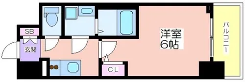 エスリードレジデンス大阪本町【7階】の間取り