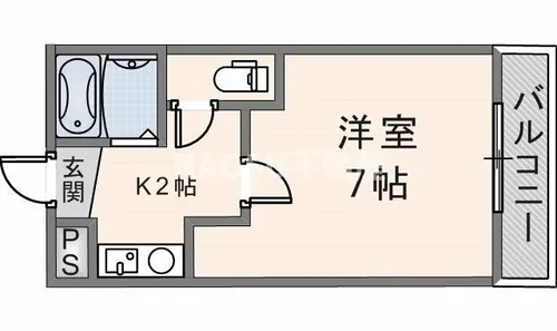 プレアール御幸町【205号室】の間取り