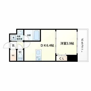 ヴィーナス今里【10階】の間取り