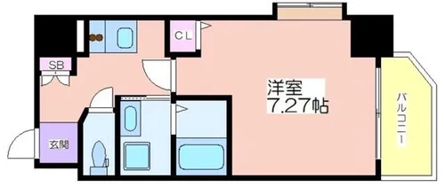 ALZA京町堀【8階】の間取り