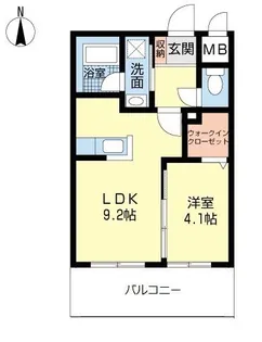 ファルフォーレ東大利【0302号室】の間取り