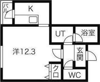 リースペース平岸A【4階】の間取り