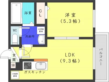 パロスバーデスコート中島公園【4階】の間取り