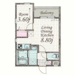 CHERIM中村公園ONYX【1階】の間取り