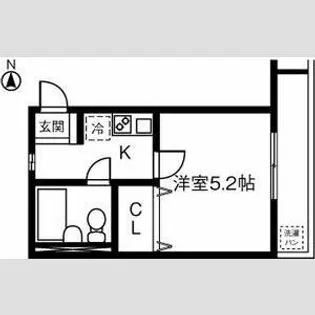 プレジール小本【1階】の間取り