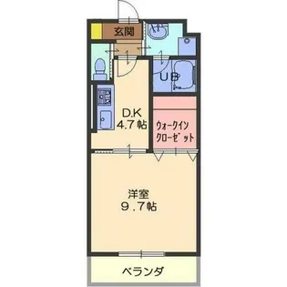 ポーラスター【4階】の間取り