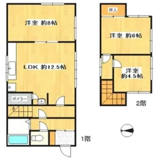 北海道札幌市手稲区稲穂四条2丁目【一戸建】の間取り