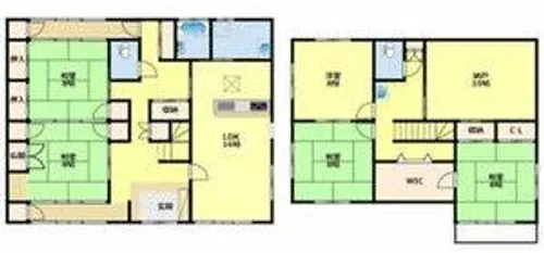 愛知県豊田市高岡本町中根山【一戸建】の間取り